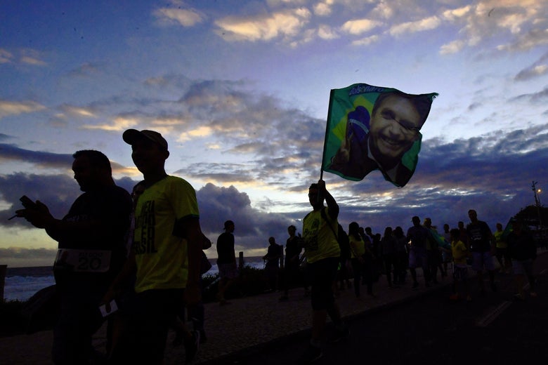 Supporters of Jair Bolsonaro